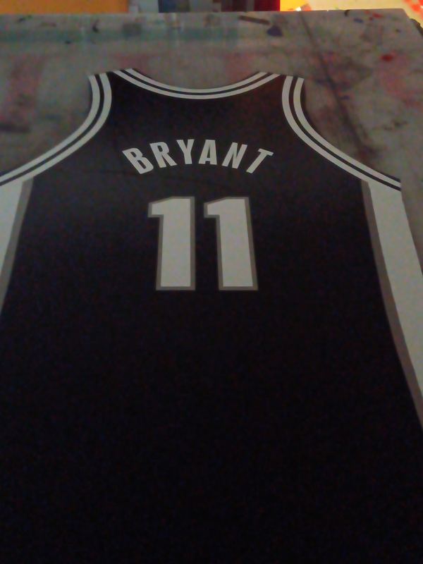 Custom printed player jersey with name and number on the back